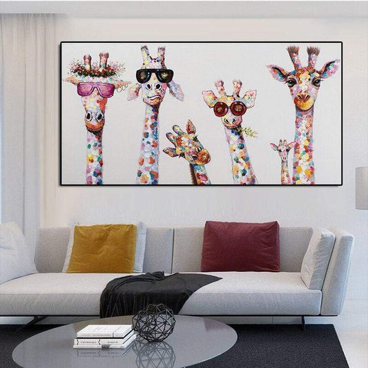 COLORFUL GIRAFFES